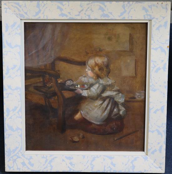 Sarah McGregor (fl. 1898-1918) A Loving Spoonful, 15 x 14in.